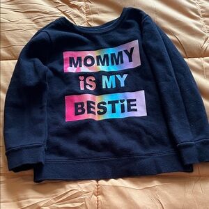 Garanimals Navy Sweatshirt with Colorful 'Mommy is My Bestie' Design